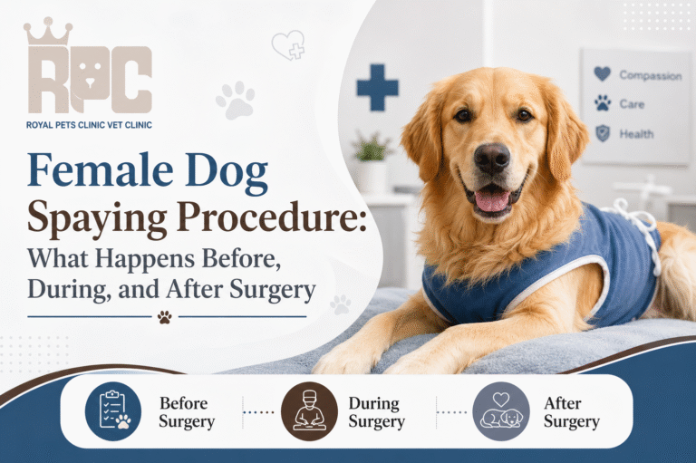 female dog spaying procedure